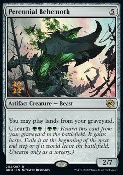 Perennial Behemoth (V.1)⁣ - The Brothers' War: Promos⁣ (Rare)⁣ [202]