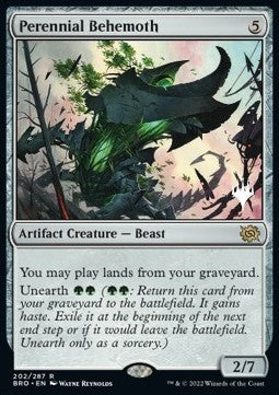 Perennial Behemoth (V.2)⁣ - The Brothers' War: Promos⁣ (Rare)⁣ [202]