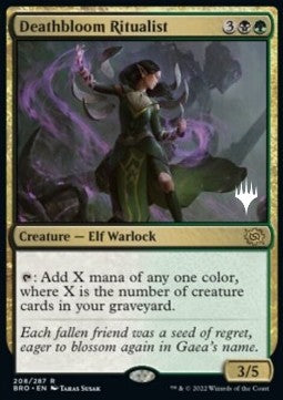 Deathbloom Ritualist (V.2)⁣ - The Brothers' War: Promos⁣ (Rare)⁣ [208]