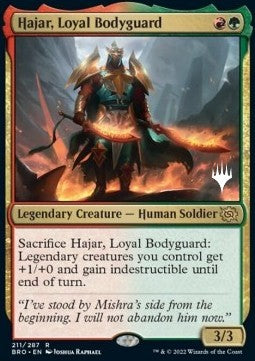 Hajar, Loyal Bodyguard (V.2)⁣ - The Brothers' War: Promos⁣ (Rare)⁣ [211]
