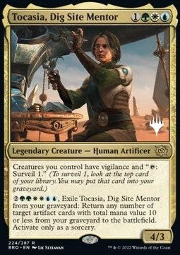 Tocasia, Dig Site Mentor (V.2)⁣ - The Brothers' War: Promos⁣ (Rare)⁣ [224]