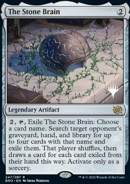 The Stone Brain (V.2)⁣ - The Brothers' War: Promos⁣ (Rare)⁣ [247]