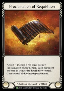 Proclamation of Requsition (Rainbow Foil)⁣ - Judge Promos⁣ (Promo)⁣ [JDG004]
