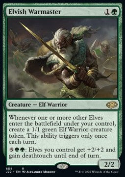Elvish Warmaster⁣ - Jumpstart 2022⁣ (Rare)⁣ [654]