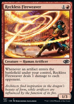 Reckless Fireweaver - Jumpstart 2022 (Common) [J22-587]