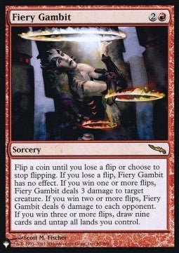 Fiery Gambit⁣ - Secret Lair Drop Series: Secretversary 2021⁣ (Rare)⁣ [90]