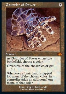 Gauntlet of Power (V.1)⁣ - Dominaria Remastered: Extras⁣ (Mythic)⁣ [378]
