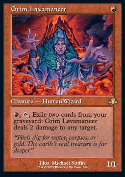 Grim Lavamancer (V.1)⁣ - Dominaria Remastered: Extras⁣ (Rare)⁣ [324]