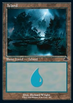 Island (V.2)⁣ - Dominaria Remastered⁣ (Land)⁣ [405]