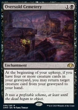 Oversold Cemetery⁣ - Dominaria Remastered⁣ (Rare)⁣ [96]