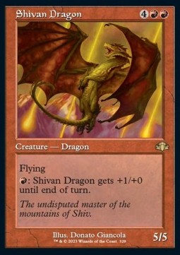 Shivan Dragon⁣ - Dominaria Remastered: Extras⁣ (Rare)⁣ [329]