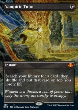 Vampiric Tutor (V.2)⁣ - Dominaria Remastered: Extras⁣ (Mythic)⁣ [430]