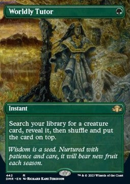 Worldly Tutor (V.2)⁣ - Dominaria Remastered: Extras⁣ (Rare)⁣ [442]