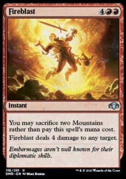 Fireblast⁣ - Dominaria Remastered⁣ (Uncommon)⁣ [119]