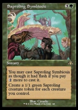 Saproling Symbiosis⁣ - Dominaria Remastered: Extras⁣ (Rare)⁣ [348]