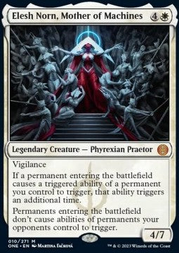 Elesh Norn, Mother of Machines⁣ - Phyrexia: All Will Be One⁣ (Mythic)⁣ [10]