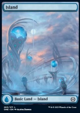 Island (V.1)⁣ - Phyrexia: All Will Be One⁣ (Land)⁣ [263]