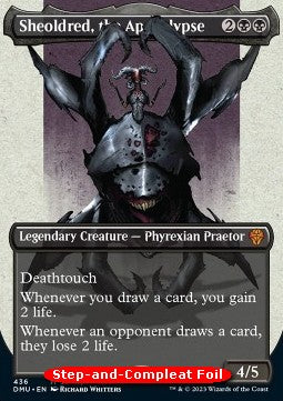 Sheoldred, the Apocalypse (V.2)⁣ - Phyrexia: All Will Be One: Extras⁣ (Mythic)⁣ [436]