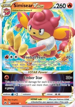 Simisear VSTAR⁣ - Crown Zenith⁣ (Ultra Rare)⁣ [023]