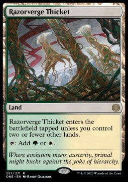 Razorverge Thicket⁣ - Phyrexia: All Will Be One⁣ (Rare)⁣ [257]