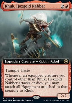 Rhuk, Hexgold Nabber (V.2)⁣ - Phyrexia: All Will Be One: Extras⁣ (Rare)⁣ [412]