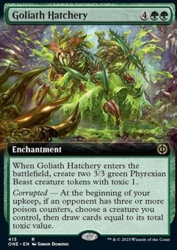 Goliath Hatchery (V.2)⁣ - Phyrexia: All Will Be One: Extras⁣ (Rare)⁣ [413]