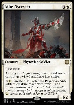 Mite Overseer (V.1)⁣ - Phyrexia: All Will Be One: Extras⁣ (Rare)⁣ [404]