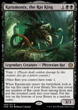 Karumonix, the Rat King⁣ - Phyrexia: All Will Be One⁣ (Rare)⁣ [98]