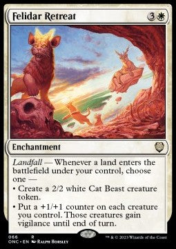Felidar Retreat⁣ - Commander: Phyrexia: All Will Be One⁣ (Rare)⁣ [66]