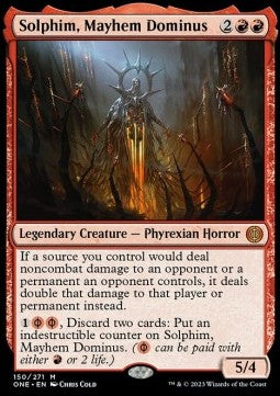 Solphim, Mayhem Dominus⁣ - Phyrexia: All Will Be One⁣ (Mythic)⁣ [150]