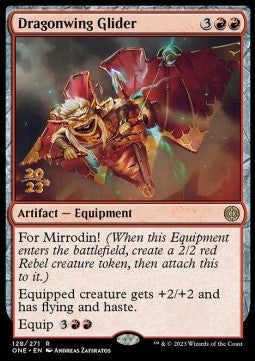 Dragonwing Glider (V.1)⁣ - Phyrexia: All Will Be One: Promos⁣ (Rare)⁣ [128]