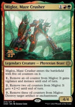 Migloz, Maze Crusher (V.1)⁣ - Phyrexia: All Will Be One: Promos⁣ (Rare)⁣ [210]