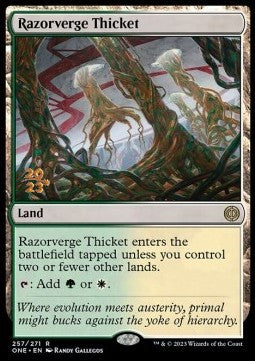 Razorverge Thicket (V.1)⁣ - Phyrexia: All Will Be One: Promos⁣ (Rare)⁣ [257]