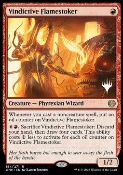 Vindictive Flamestoker (V.2)⁣ - Phyrexia: All Will Be One: Promos⁣ (Rare)⁣ [154]