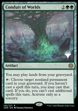 Conduit of Worlds (V.2) - Phyrexia: All Will Be One: Promos (Rare) [PONE-163]