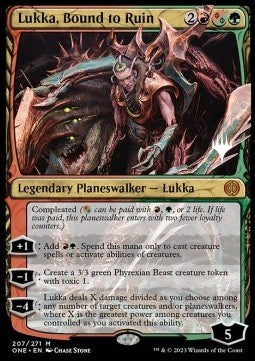 Lukka, Bound to Ruin (V.2)⁣ - Phyrexia: All Will Be One: Promos⁣ (Mythic)⁣ [207]