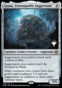 Graaz, Unstoppable Juggernaut (V.2)⁣ - Phyrexia: All Will Be One: Promos⁣ (Rare)⁣ [229]