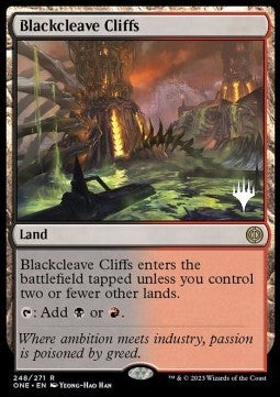 Blackcleave Cliffs (V.2)⁣ - Phyrexia: All Will Be One: Promos⁣ (Rare)⁣ [248]