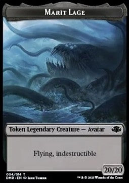 Marit Lage Token (B 20/20) // Goblin Token (R 1/1)⁣ - Dominaria Remastered: Extras⁣ (Token)⁣ [T 4/7]