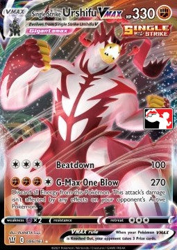 Single Strike Urshifu VMAX⁣ - Play! Pokémon Prize Pack Series One⁣ (Promo)⁣ [BTS 086]