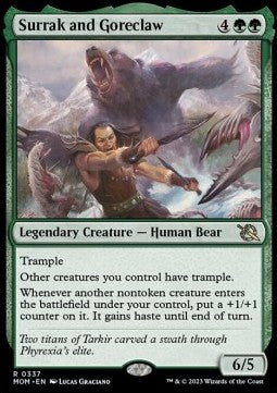 Surrak and Goreclaw (V.1)⁣ - March of the Machine: Extras⁣ (Rare)⁣ [337]