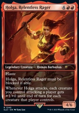 Holga, Relentless Rager - Secret Lair Drop Series: Secret Lair x Dungeons & Dragons: Honor Among Thieves (Rare) [SLDHAT-1240]
