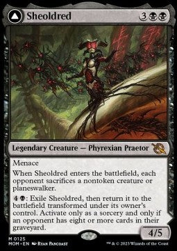 Sheoldred // The True Scriptures⁣ - March of the Machine⁣ (Mythic)⁣ [125]