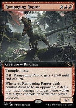 Rampaging Raptor⁣ - March of the Machine: Extras⁣ (Rare)⁣ [366]