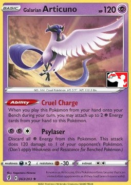 Galarian Articuno⁣ - Play! Pokémon Prize Pack Series Two⁣ (Promo)⁣ [EVS 063]