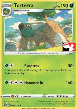 Torterra⁣ - Play! Pokémon Prize Pack Series Two⁣ (Promo)⁣ [BRS 008]