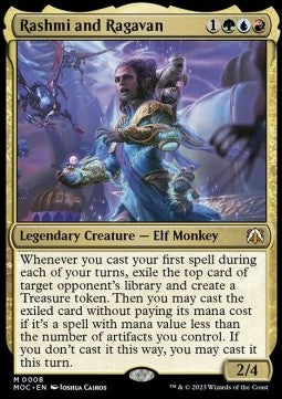 Rashmi and Ragavan⁣ - Commander: March of the Machine⁣ (Mythic)⁣ [8]