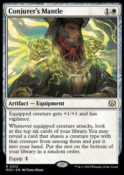 Conjurer's Mantle⁣ - Commander: March of the Machine⁣ (Rare)⁣ [12]