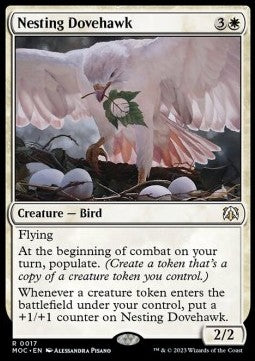 Nesting Dovehawk⁣ - Commander: March of the Machine⁣ (Rare)⁣ [17]