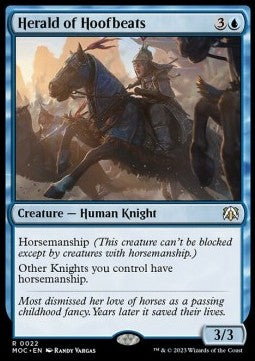Herald of Hoofbeats⁣ - Commander: March of the Machine⁣ (Rare)⁣ [22]